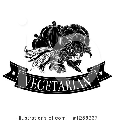 Royalty-Free (RF) Vegetarian Clipart Illustration by AtStockIllustration - Stock Sample #1258337