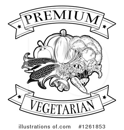 Royalty-Free (RF) Vegetarian Clipart Illustration by AtStockIllustration - Stock Sample #1261853