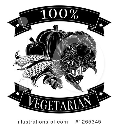 Royalty-Free (RF) Vegetarian Clipart Illustration by AtStockIllustration - Stock Sample #1265345