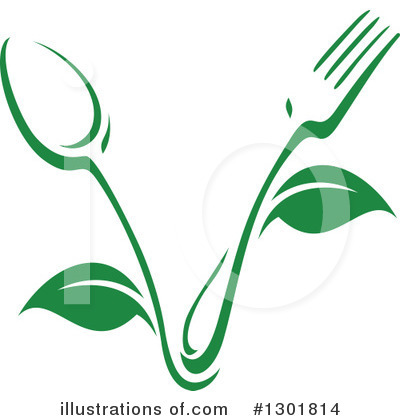 Royalty-Free (RF) Vegetarian Clipart Illustration by Vector Tradition SM - Stock Sample #1301814