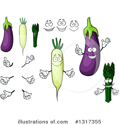 Royalty-Free (RF) Veggie Clipart Illustration by Vector Tradition SM - Stock Sample #1317355