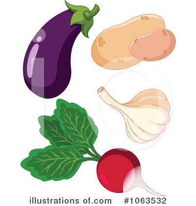 Royalty-Free (RF) Veggies Clipart Illustration by Pushkin - Stock Sample #1063532