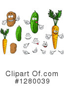 Veggies Clipart #1280039 by Vector Tradition SM