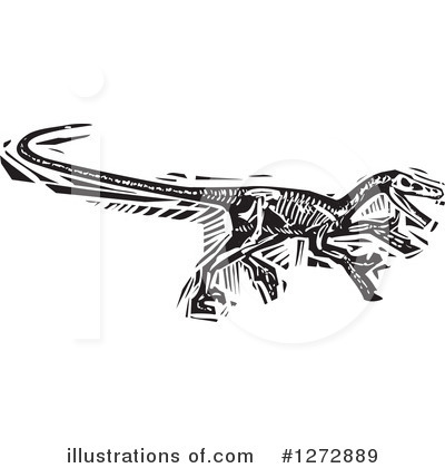 Royalty-Free (RF) Velociraptor Clipart Illustration by xunantunich - Stock Sample #1272889