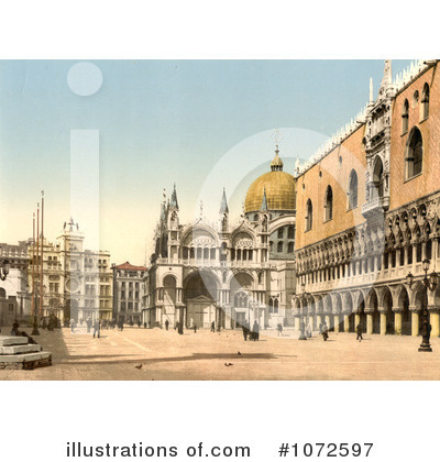 Royalty-Free (RF) Venice Clipart Illustration by JVPD - Stock Sample #1072597