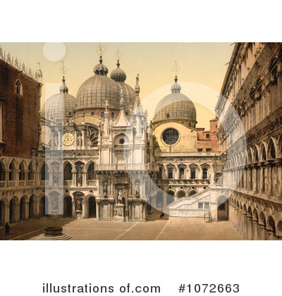 Royalty-Free (RF) Venice Clipart Illustration by JVPD - Stock Sample #1072663