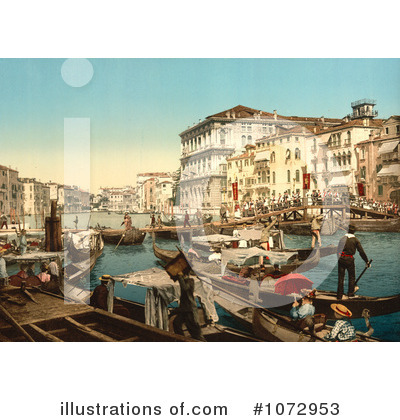 Royalty-Free (RF) Venice Clipart Illustration by JVPD - Stock Sample #1072953