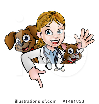 Royalty-Free (RF) Veterinarian Clipart Illustration by AtStockIllustration - Stock Sample #1481833