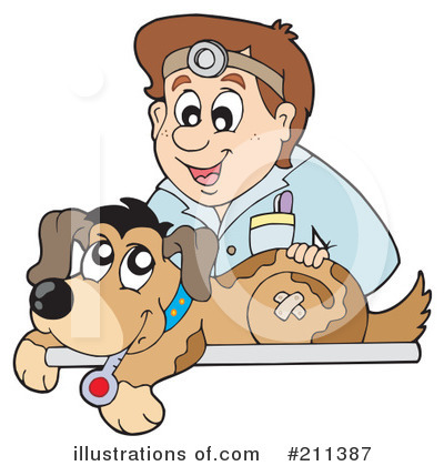 Royalty-Free (RF) Veterinarian Clipart Illustration by visekart - Stock Sample #211387