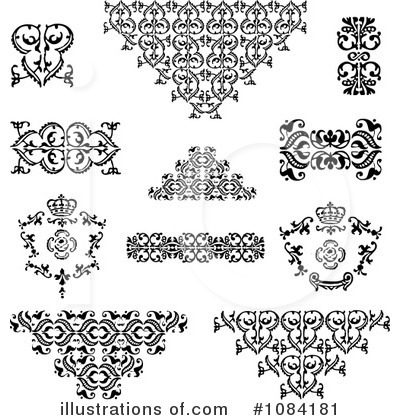 Victorian Design Elements Clipart #1084181 by BestVector
