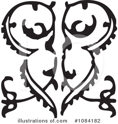 Royalty-Free (RF) Victorian Design Elements Clipart Illustration by BestVector - Stock Sample #1084182