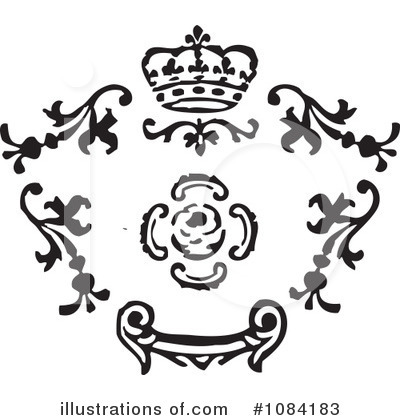 Royalty-Free (RF) Victorian Design Elements Clipart Illustration by BestVector - Stock Sample #1084183