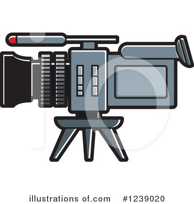 Royalty-Free (RF) Video Camera Clipart Illustration by Lal Perera - Stock Sample #1239020