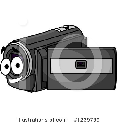 Royalty-Free (RF) Video Camera Clipart Illustration by Vector Tradition SM - Stock Sample #1239769