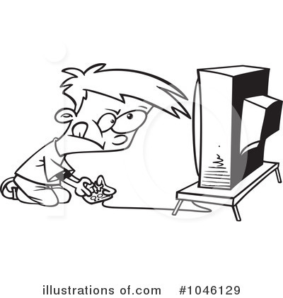 Video Game Clipart #1046195 - Illustration by toonaday