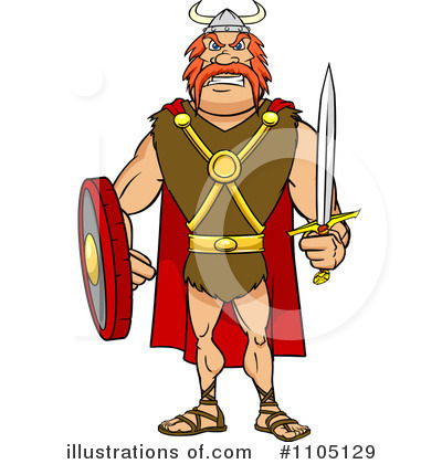 Royalty-Free (RF) Viking Clipart Illustration by Cartoon Solutions - Stock Sample #1105129