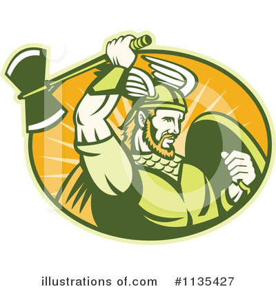 Royalty-Free (RF) Viking Clipart Illustration by patrimonio - Stock Sample #1135427