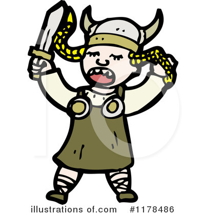 Royalty-Free (RF) Viking Clipart Illustration by lineartestpilot - Stock Sample #1178486
