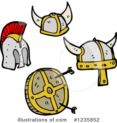 Viking Helmet Clipart #1235852 by lineartestpilot