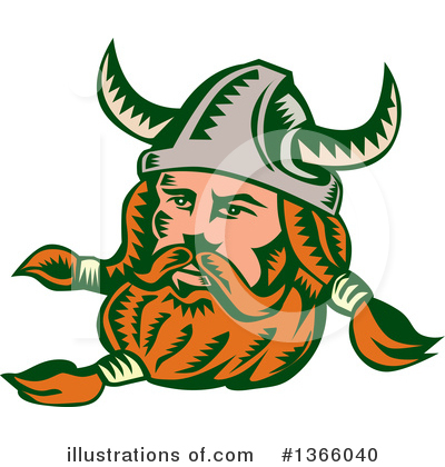 Royalty-Free (RF) Viking Clipart Illustration by patrimonio - Stock Sample #1366040