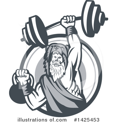 Weight Lifting Clipart #1425453 by patrimonio
