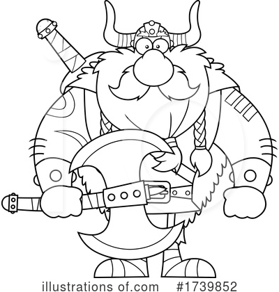 Royalty-Free (RF) Viking Clipart Illustration by Hit Toon - Stock Sample #1739852
