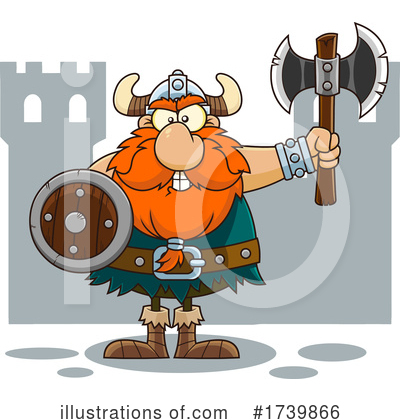 Royalty-Free (RF) Viking Clipart Illustration by Hit Toon - Stock Sample #1739866