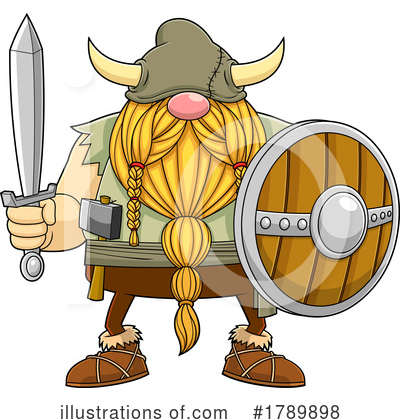 Royalty-Free (RF) Viking Clipart Illustration by Hit Toon - Stock Sample #1789898