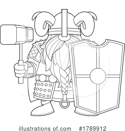 Royalty-Free (RF) Viking Clipart Illustration by Hit Toon - Stock Sample #1789912