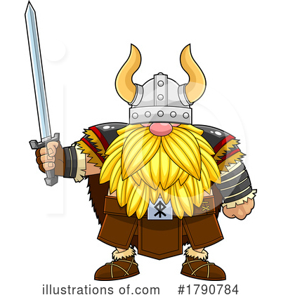 Royalty-Free (RF) Viking Clipart Illustration by Hit Toon - Stock Sample #1790784