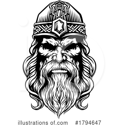 Viking Helmet Clipart #1794647 by AtStockIllustration