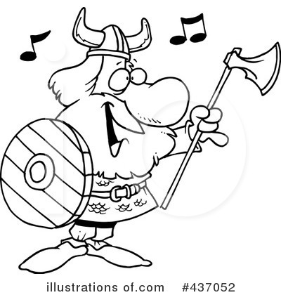 Royalty-Free (RF) Viking Clipart Illustration by toonaday - Stock Sample #437052