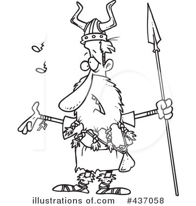 Royalty-Free (RF) Viking Clipart Illustration by toonaday - Stock Sample #437058