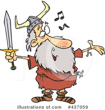 Royalty-Free (RF) Viking Clipart Illustration by toonaday - Stock Sample #437059