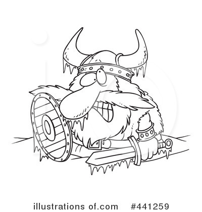 Royalty-Free (RF) Viking Clipart Illustration by toonaday - Stock Sample #441259
