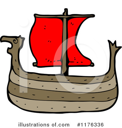 Royalty-Free (RF) Viking Ship Clipart Illustration by lineartestpilot - Stock Sample #1176336