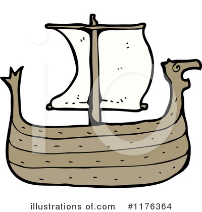 Royalty-Free (RF) Viking Ship Clipart Illustration by lineartestpilot - Stock Sample #1176364