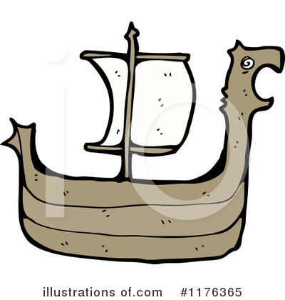 Royalty-Free (RF) Viking Ship Clipart Illustration by lineartestpilot - Stock Sample #1176365