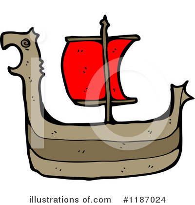 Royalty-Free (RF) Viking Ship Clipart Illustration by lineartestpilot - Stock Sample #1187024