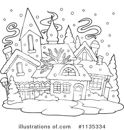 Royalty-Free (RF) Village Clipart Illustration by visekart - Stock Sample #1135334
