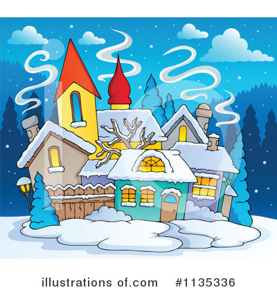 Royalty-Free (RF) Village Clipart Illustration by visekart - Stock Sample #1135336