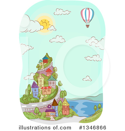 Hot Air Balloons Clipart #1346866 by BNP Design Studio