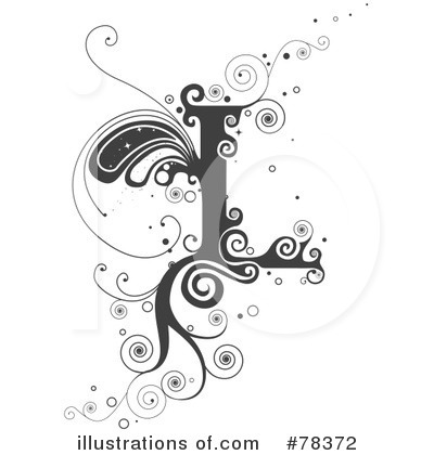 Royalty-Free (RF) Vine Letter Clipart Illustration by BNP Design Studio - Stock Sample #78372