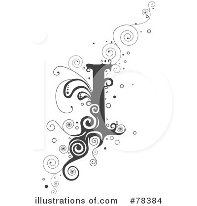 Royalty-Free (RF) Vine Letter Clipart Illustration by BNP Design Studio - Stock Sample #78384