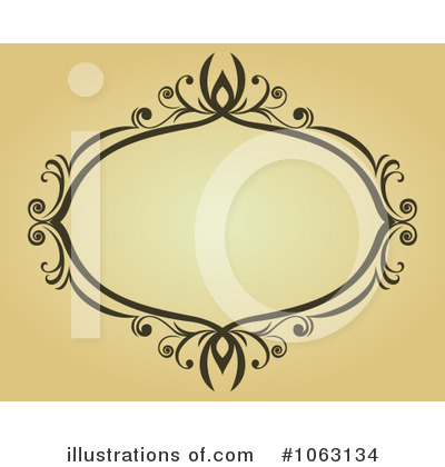 Royalty-Free (RF) Vintage Frame Clipart Illustration by Vector Tradition SM - Stock Sample #1063134