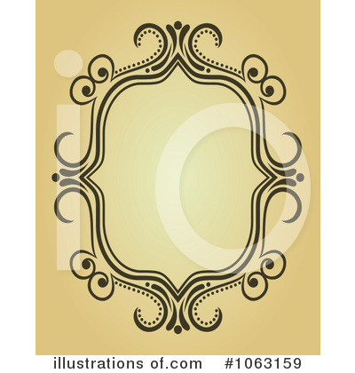 Royalty-Free (RF) Vintage Frame Clipart Illustration by Vector Tradition SM - Stock Sample #1063159