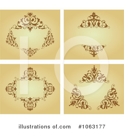 Royalty-Free (RF) Vintage Frame Clipart Illustration by Vector Tradition SM - Stock Sample #1063177