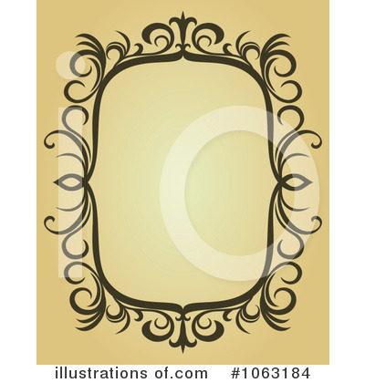 Royalty-Free (RF) Vintage Frame Clipart Illustration by Vector Tradition SM - Stock Sample #1063184
