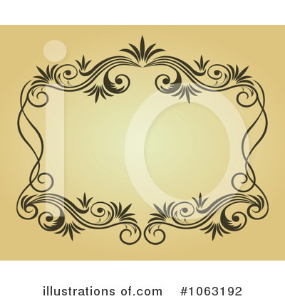 Royalty-Free (RF) Vintage Frame Clipart Illustration by Vector Tradition SM - Stock Sample #1063192