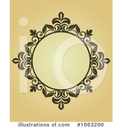 Royalty-Free (RF) Vintage Frame Clipart Illustration by Vector Tradition SM - Stock Sample #1063200